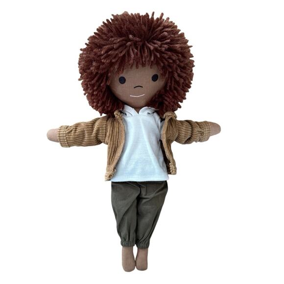 HarperIman Ashton 14'' Plush Doll Linen Handmade - Picture 1 of 5